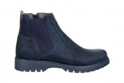 Trzewiki Bayla-081 962 Juma Blue 081124, Niebieski, Skóra naturalna - 41. Niebieskie buty sportowe męskie Bayla, z materiału, za kostkę, bez zapięcia. W wyprzedaży za 179.10 zł.