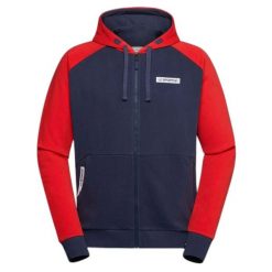 Bluza z kapturem z pełnym zamkiem błyskawicznym La Sportiva Kaos. Niebieskie bluzy męskie La Sportiva, s, bez wzorów, z kapturem. Za 359.99 zł.