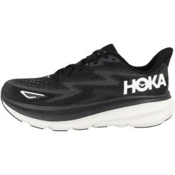 Obuwie do Biegania dla Dorosłych Clifton 9. Czarne buty sportowe męskie HOKA, z gumy, bez zapięcia, do biegania. Za 938.00 zł.