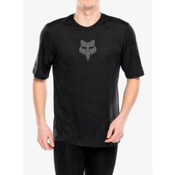 Koszulka rowerowa męska Fox Ranger Tru Dri SS Jersey. Czarne buty sportowe męskie FOX, z jersey, bez zapięcia, rowerowe. Za 209.99 zł.