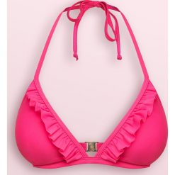 Komplet bikini z falbanką - Różowy. Bikini damskie marki Cropp. Za 49.99 zł.