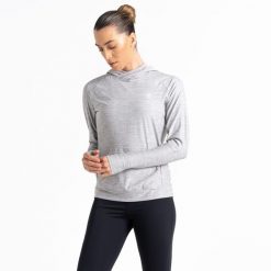 Bluza sportowa z kapturem damska Sprint City. Szare bluzy sportowe damskie Dare 2b, bez wzorów, z kapturem, do biegania. W wyprzedaży za 135.05 zł.