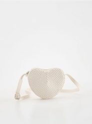 Torebka z cyrkoniami - biały. Białe torby i plecaki dziecięce Reserved, z materiału, małe. W wyprzedaży za 32.99 zł.
