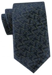 Męski Krawat - Granatowy ze Wzorem w Kwiaty - Angelo di Monti. Niebieskie krawaty i muchy Angelo di Monti, bez wzorów, z tkaniny, eleganckie. Za 49.99 zł.