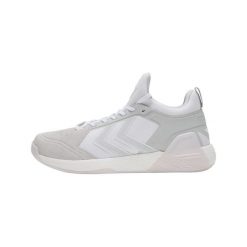 Buty do piłki ręcznej Hummel Algiz. Białe obuwie sportowe damskie Hummel, bez wzorów, do piłki ręcznej. W wyprzedaży za 343.50 zł.