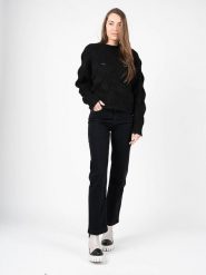 Silvian Heach Sweter "Oversize" | CVA22153MA | Kobieta | Czarny. Czarne swetry damskie Silvian Heach, s, bez wzorów, z dzianiny, bez kołnierzyka, bez ramiączek, bez kaptura. W wyprzedaży za 299.00 zł.