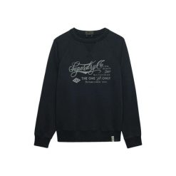 Bluza z nadrukiem Superdry Merchant Vintage. Niebieskie bluzy męskie Superdry., m, bez wzorów, bez kaptura. Za 327.70 zł.