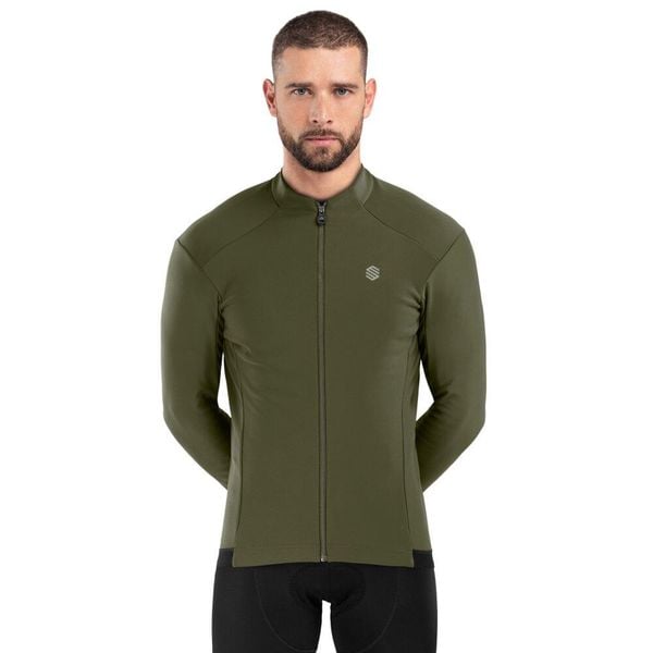 Męska kurtka rowerowa softshell Kolarstwo Siroko J1 Khangai. Zielone buty sportowe męskie SIROKO, m, bez wzorów, z elastanu, bez kaptura. Za 254.00 zł.