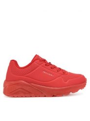 Skechers Sneakersy Uno Ice 405770L/RED Czerwony. Czerwone buty sportowe chłopięce Skechers, bez wzorów, ze skóry, bez zapięcia. Za 149.99 zł.