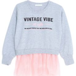 Jasnoszara Bluza Like This Paradise. Szare bluzy dla dziewczynek marki Born2be. Za 49.99 zł.