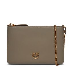 Torebka PINKO. Brązowe kopertówki damskie Pinko, bez wzorów, bez dodatków. Za 429.99 zł.