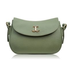 Torebka damska ze skóry syntetycznej zielona na ramię SP-21-GRE. Zielone torby na ramię damskie bez wzorów, ze skóry, bez dodatków. Za 89.00 zł.