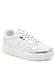 U.S. Polo Assn. Sneakersy DENNY004A Biały. Białe buty sportowe dziewczęce U.S. Polo Assn., bez wzorów, ze skóry, bez zapięcia. Za 183.99 zł.