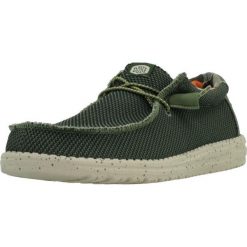 Tenisówki Hey Dude Model 40161h Kolor Zielony. Zielone trampki męskie Hey dude, bez wzorów, z tkaniny, klasyczne, bez zapięcia. Za 328.40 zł.
