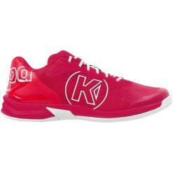 Buty halowe Kempa Attack Three 2.0. Czerwone buty sportowe męskie Kempa, bez zapięcia, do piłki ręcznej. Za 269.99 zł.