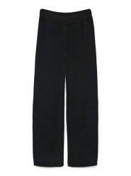 Vero Moda Spodnie dzianinowe Gold Art 10332174 Czarny Loose Fit. Czarne spodnie materiałowe damskie Vero Moda, l, bez wzorów, z dzianiny. Za 209.99 zł.