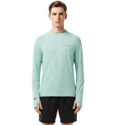 Koszulka sportowa z długim rękawem męska Lacoste TH6703. Zielone koszulki sportowe męskie Lacoste, m, bez wzorów, z bawełny, bez kołnierzyka, bez ramiączek. Za 247.00 zł.