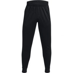 Spodnie treningowe męskie Under Armour Fleece Joggers Loose. Czarne spodnie sportowe męskie Under Armour, m, bez wzorów, z dresówki, na fitness i siłownię. Za 363.00 zł.