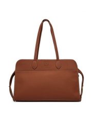 LOVE MOSCHINO Torebka JC4271PP0OKI0300 Brązowy. Brązowe torebki do ręki damskie Love Moschino, bez wzorów, ze skóry, bez dodatków. Za 939.99 zł.