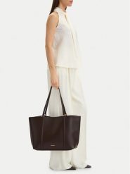 GINO ROSSI Torebka CEO-YANAY Brązowy ciemny. Brązowe torebki do ręki damskie Gino Rossi, bez wzorów, ze skóry, bez dodatków. Za 279.99 zł.