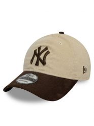 New Era Czapka z daszkiem New York Yankees Mlb Premium Cord 9Twenty 60595308 Beżowy. Brązowe rękawiczki męskie New Era, bez wzorów, z bawełny. Za 159.99 zł.