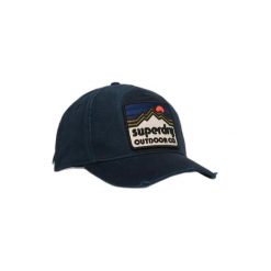 Damska czapka typu trucker Superdry. Niebieskie czapki i kapelusze damskie Superdry., z aplikacjami, klasyczne. Za 179.25 zł.