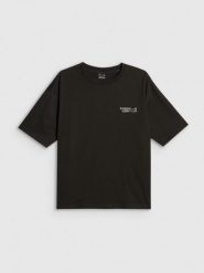 Жіночий T-shirt loose з принтом - чорний. T-shirty damskie 4f, xs, bez wzorów, bez kołnierzyka. Za 699.90 zł.