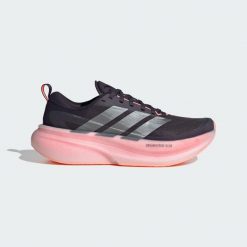 BUTY DO BIEGANIA SUPERNOVA GLIDE. Czarne obuwie sportowe damskie Adidas, bez wzorów, z gumy, do biegania. Za 569.00 zł.