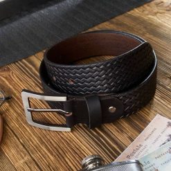 Pasek skórzany 120 CM PAOLO PERUZZI 03Z01120 czarny. Czarne paski damskie Paolo Peruzzi, bez wzorów, z materiału, klasyczne. Za 59.00 zł.