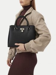 Nine West Torebka CEO-TRUE GRACE-LDA9866 Czarny. Czarne torebki do ręki damskie Nine West, bez wzorów, ze skóry, bez dodatków. Za 299.99 zł.