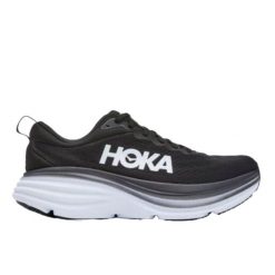 Hoka One One Bondi 8 Black White. Białe obuwie sportowe damskie HOKA, bez wzorów, z meshu, do biegania. W wyprzedaży za 948.67 zł.