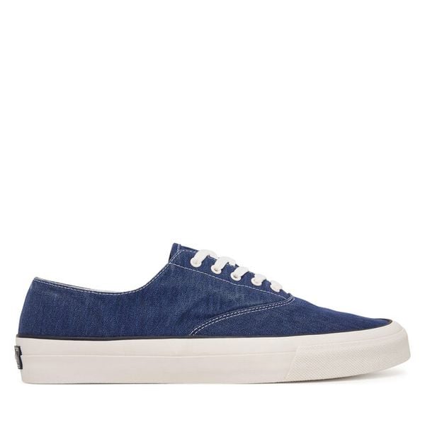 Tenisówki Polo Ralph Lauren. Niebieskie trampki męskie Polo Ralph Lauren, bez wzorów, bez zapięcia. Za 353.99 zł.