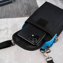 Lekka sportowa saszetka męska na ramię SP-03-BLUE. Niebieskie saszetki męskie NoName, sportowe. Za 70.17 zł.