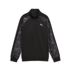 Młodzieżowa bluza z zamkiem 1/4 Train All Day Essentials PUMA. Czarna bluzy męskie Puma, m, bez wzorów, z materiału, bez kaptura. Za 209.00 zł.