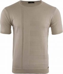T-shirt męski Jimmy Sanders Zeus cashmere beige. Brązowe t-shirty męskie 47 Brand, na lato, m, bez wzorów, z bawełny, eleganckie, bez kołnierzyka. Za 49.28 zł.