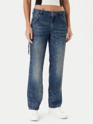 Guess Jeansy W5YA2E D5R0D Granatowy Straight Leg. Niebieskie jeansy damskie Guess. Za 509.99 zł.