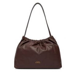 Torebka Tommy Hilfiger. Czerwone torebki do ręki damskie Tommy Hilfiger, bez wzorów, klasyczne, bez dodatków. Za 849.99 zł.