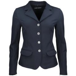 Damska kurtka softshellowa na zawody Harry's Horse St.Tropez TT. Niebieskie kurtki damskie HARRYS HORSE, s, bez wzorów, z materiału, bez kaptura. Za 283.75 zł.