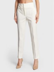 Marciano Guess Spodnie materiałowe 1BGB11 9653Z Biały Slim Fit. Białe spodnie materiałowe damskie Marciano Guess, z aplikacjami, z materiału. Za 1,029.00 zł.