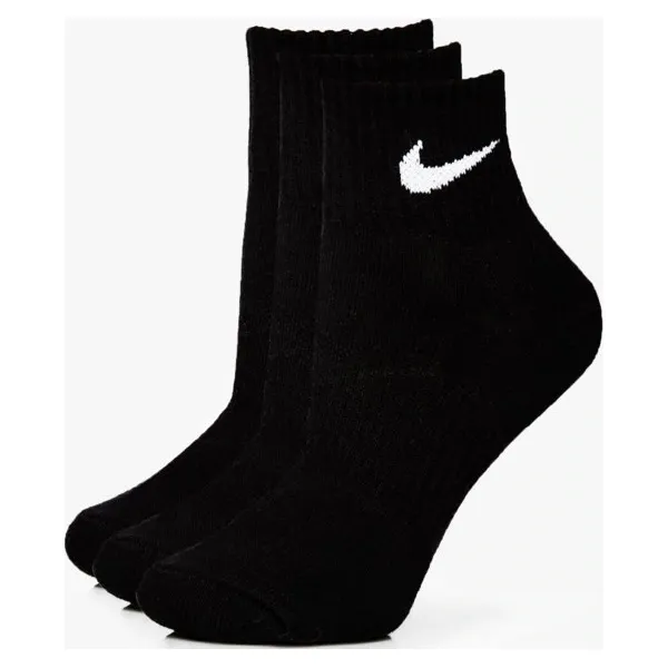 Nike Skarpety 3Ppk Quarter Black , czarny, rozmiar S. Czarne skarpety damskie Nike, bez wzorów, z bawełny. Za 39.99 zł.