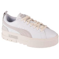 Buty do chodzenia damskie Puma Mayze Thrifted. Białe obuwie sportowe damskie Puma, bez wzorów, trekkingowe. Za 328.99 zł.