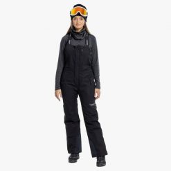 Spodnie narciarskie Kobieta Swedemount Cervinia Bib Pants wodoodporne. Czarne spodnie materiałowe damskie SWEDEMOUNT, na zimę, bez wzorów, sportowe, narciarskie. W wyprzedaży za 522.00 zł.