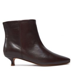 Botki Balagan. Brązowe botki damskie BALAGAN, bez obcasa, na szpilce, bez zapięcia. Za 479.99 zł.