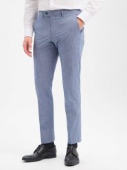 Finshley & Harding spodnie garniturowe Mężczyźni Sztuczne włókno niebieski, 102. Niebieskie eleganckie spodnie męskie Finshley & Harding, m, bez wzorów, z włókna. Za 229.95 zł.