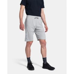 Męskie szorty bawełniane Kilpi TUSCON-M. Szare krótkie spodenki sportowe męskie Kilpi, m, bez wzorów, z bawełny, trekkingowe. Za 91.56 zł.