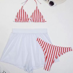 Bikini z wiązaniem i szortami na lato Cannelle. Bikini damskie Intica, na lato, l, bez wzorów. W wyprzedaży za 159.00 zł.