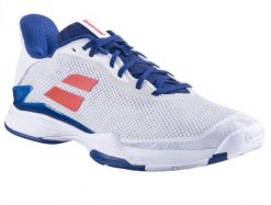 Buty tenisowe męskie Babolat Jet Tere AC 45. Białe eleganckie półbuty BABOLAT, eleganckie, bez zapięcia. Za 479.00 zł.