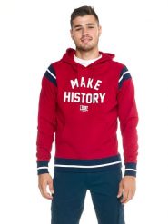 Bluza z kaptur na co dzień na siłownię. Brązowe bluzy męskie LEONE 1947 APPAREL, xl, bez wzorów, bez kaptura, na fitness i siłownię. Za 168.36 zł.