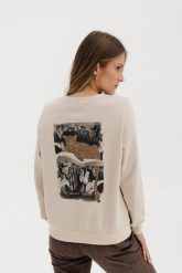 LEKKA BLUZA LENA "LAMPART" PIASKOWA L - Flawless. Bluzy damskie Flawless, l, bez wzorów, z bawełny, bez kaptura. Za 272.00 zł.