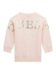 Guess Bluza K5BK10 KAD74 Różowy Regular Fit. Czerwone bluzy dla dziewczynek Guess, z aplikacjami, z bawełny, bez ramiączek, bez kaptura. Za 99.99 zł.